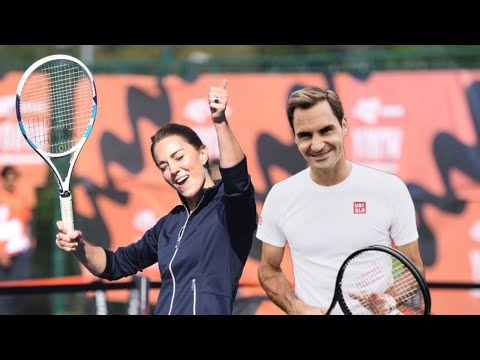 Kate on court! Duchess Catherine and Roger Federer's tennis charity match