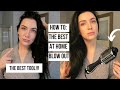 AT HOME BLOWOUT USING HOT TOOLS HOT AIR BRUSH // Normal Girl Routines