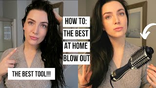 AT HOME BLOWOUT USING HOT TOOLS HOT AIR BRUSH // Normal Girl Routines