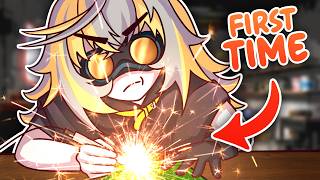 VTUBER TRIES SOLDERING FOR THE FIRST TIME! [IRL Handcam]