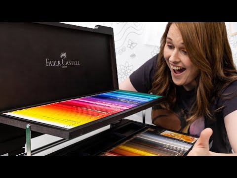 Unboxing the 120 Faber-Castell Polychromos Colored Pencils