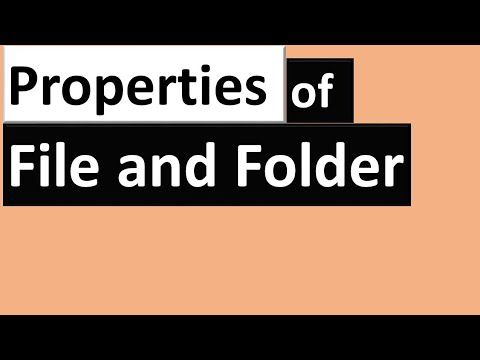 Video: How To Find Folder Properties