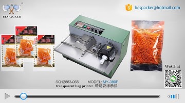 Bespacker MY-380F high speed bag coding machine SQ12883-065