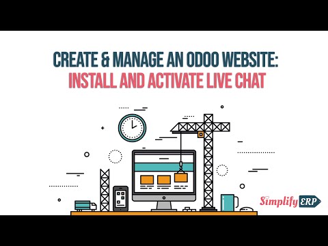 Create & Manage an Odoo website: Install and activate Live Chat