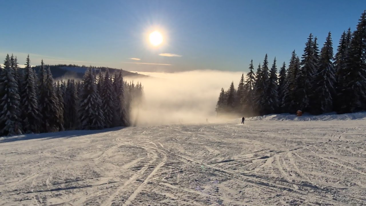 Skiing Into The Clouds | Spindleruv Mlyn 2024 Dec