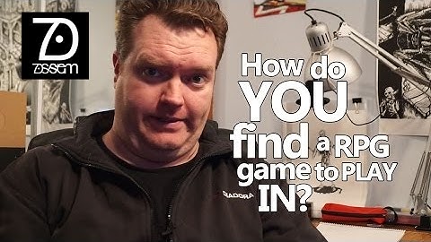 How do you find a tabletop role-playing game RPG to play in?