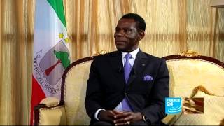 Teodoro Obiang Nguema Mbasogo, président de la République de Guinée Équatoriale 10/04/2012