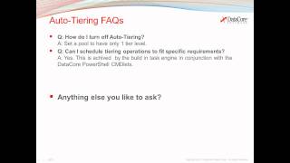 SANsymphony-V Storage Hypervisor - Auto Tiering (Technical Webinar)