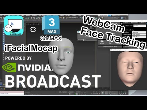 3dsMax Face Tracking using NVIDIA RTX series GPUs and webcam