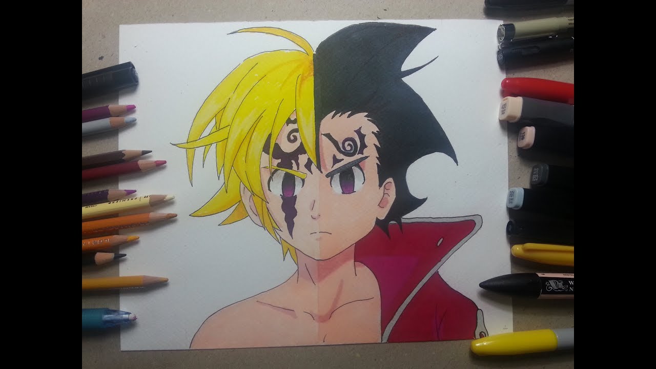 Drawing Meliodas & Zeldris from The Seven Deadly Sins YouTube