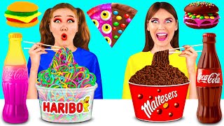 Gummy vs Chocolate vs Real Noodles Challenge | Funny Challenges by FUN FOOD