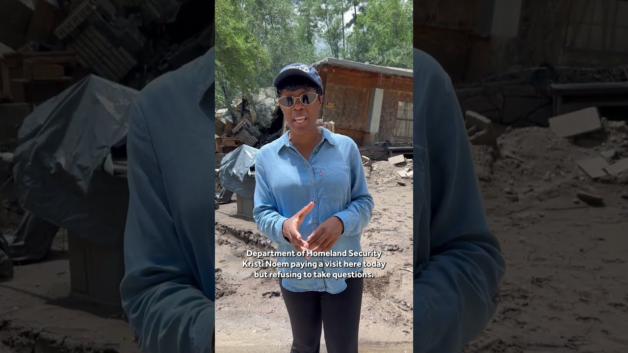 DHS Secretary Kristi Noem Visits Ruidoso To View Impact Of Flash Flooding News Flood