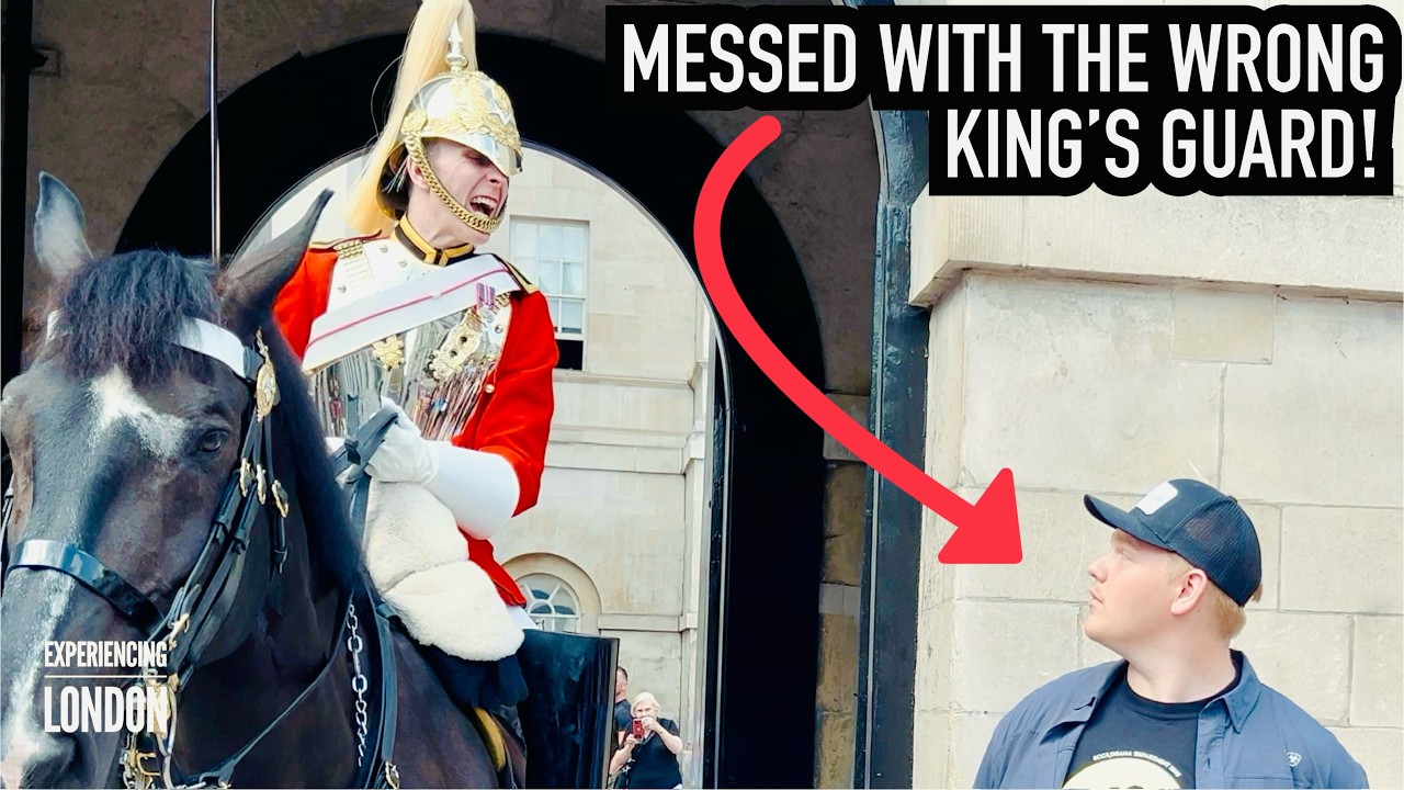 HE MESSED AROUND THEN THIS HAPPENS! | Horse Guards, Royal guard, Kings Guard, Horse, London, 2025