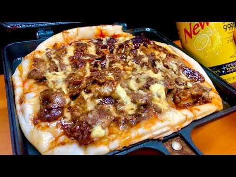 絶望的に頭が悪いマヨチーズ焼肉ピザをレモンでキメるだけの動画