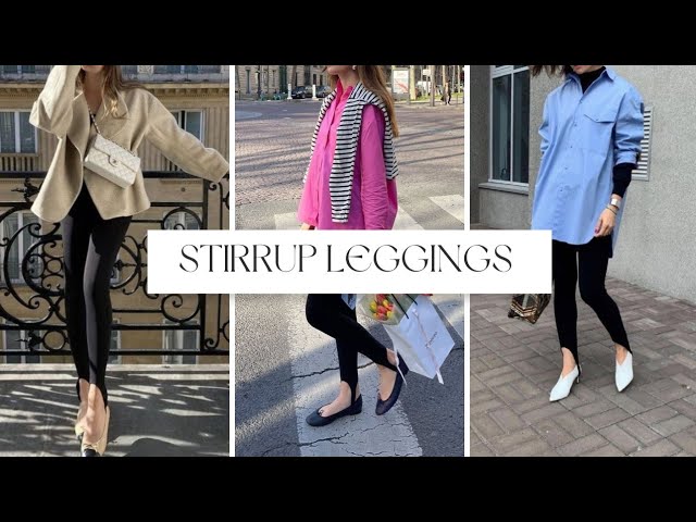 How To Wear Stirrup leggings and Look Chic !! Outfits ideas 