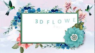 3D Flower Powerpoint Template