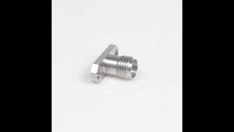 2 92mm female two-hole RF coaxial connector for PCB application