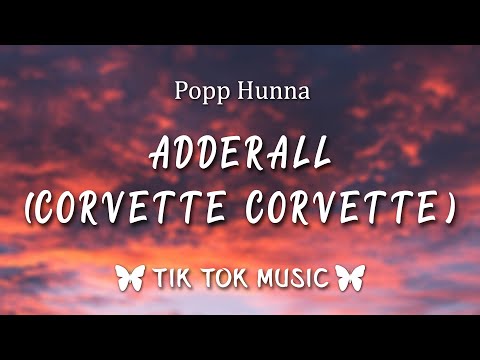 Popp Hunna - Adderall (Corvette Corvette) (Lyrics) "corvette, corvette, hop in the jet like that" thumbnail