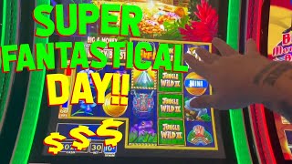 VegasLowRoller MAXED OUT HIS BET!! on Big Money Burst Jungle Wild II Deluxe Slots!!