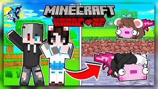 Minecraft nhưng bạn là AXOLOTL? Siro thử thách sinh tồn siêu khó cùng Mèo Simmy