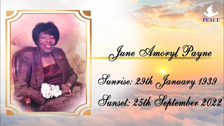 Funeral Tribute Service Of  June Amoryl Payne
