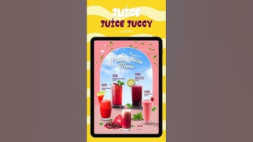 Juice Menu #menucarddesign #menulayout #menu