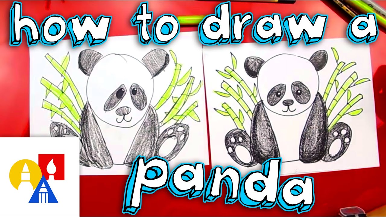 How To Draw A Panda Bear - YouTube