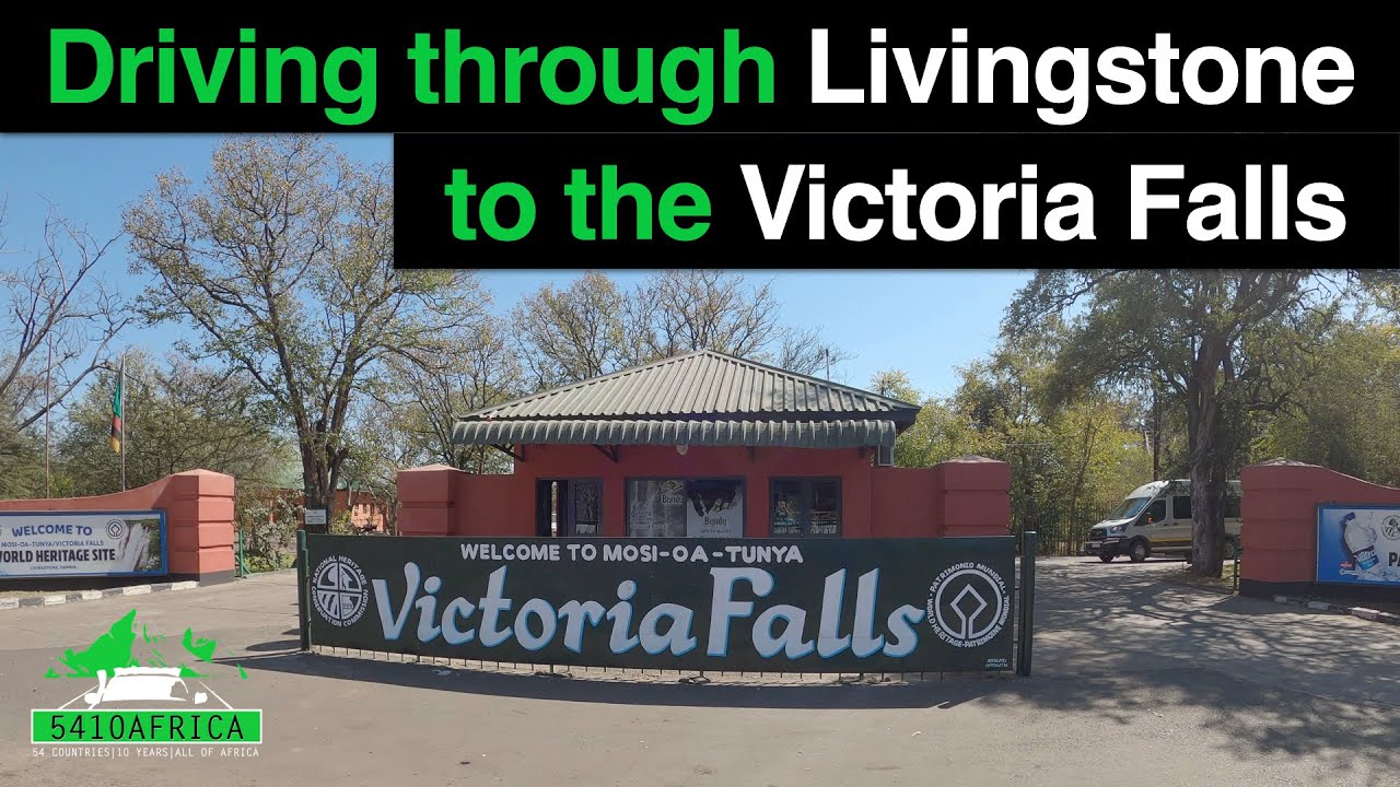 Driving through Livingstone to the Victoria Falls YouTube