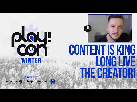 Play!Con Winter 2023 Marko Glišović  - Content is king, long live the Creator!