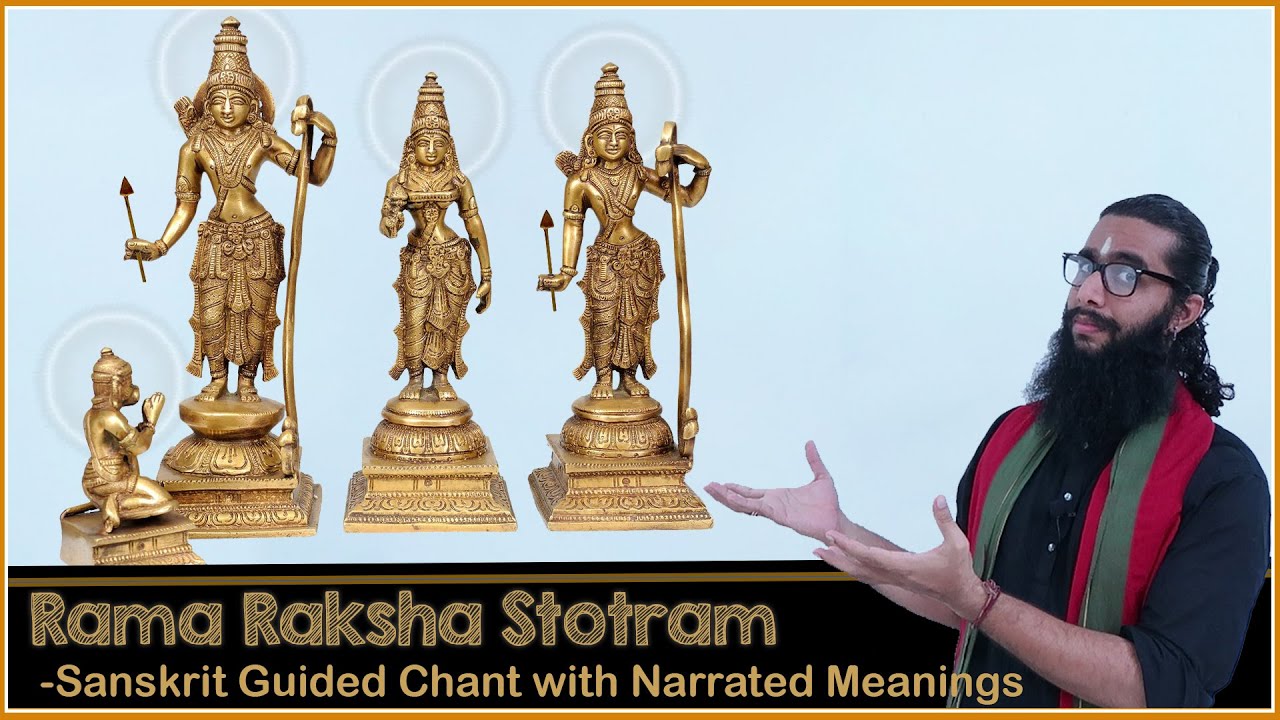 Learn Powerful RamaRakshaStotram   Sanskrit Guided Chant with Narrated Meanings