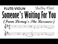 Someone's Waiting For You Flute Violin Sheet Music Backing Track Play Along Partitura