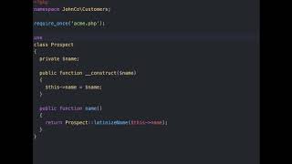 Two minute programming: Namespace in PHP