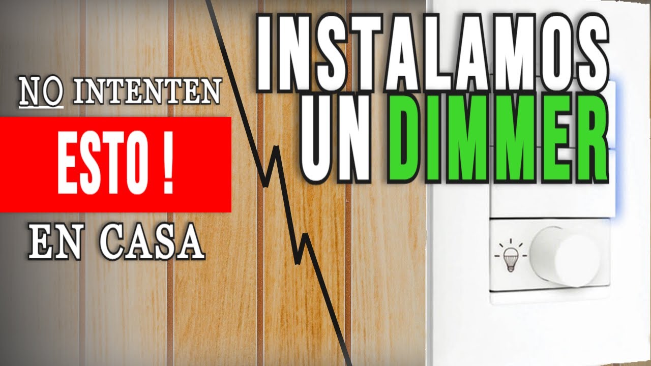 Cómo CONECTAR un DIMMER de LUZ Led💡 SÚPER FÁCIL YouTube