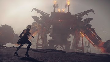 NieR: Automata [Ps4] 2B Prologue: Engels Boss Battle [Japanese Dub//English Sub]