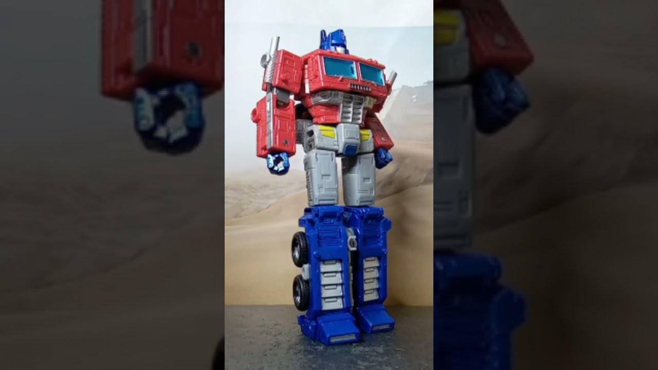 Optimus Prime say Autobots, Roll Out!! and Transform Stop Motion
