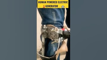 HUMAN POWERED ELECTRIC GENERATOR ⚡ #science #physics #education #experiment #robot #technology #diy