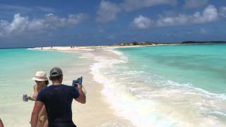 Sand Bridge on Cayo de Agua Island, Ros Roques Islands, Venezuela