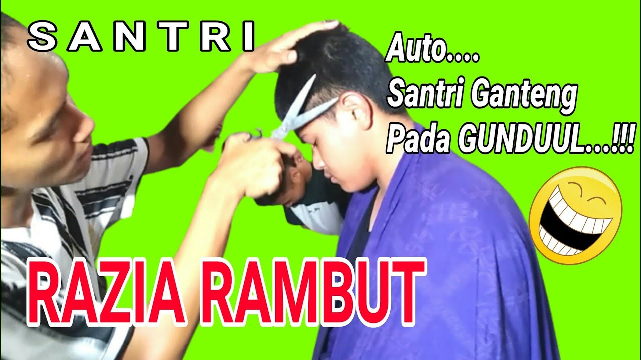 SANTRI HANYA PASRAH SAAT KENA RAZIA RAMBUT GONDRONG