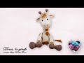 Dona la girafe amigurumi tutoriel crochet lidia crochet tricot