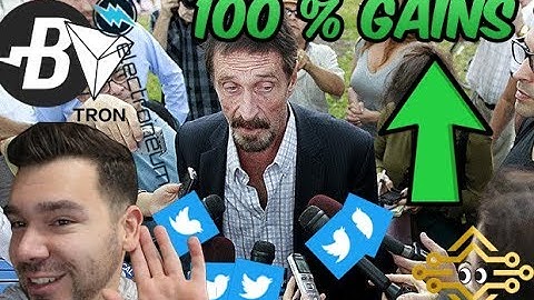 John McAfee Twitter | ALT Coin Pump & Dumps | 100% GAINS!