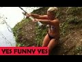 Funniest rope swing fail  yes funny yes 