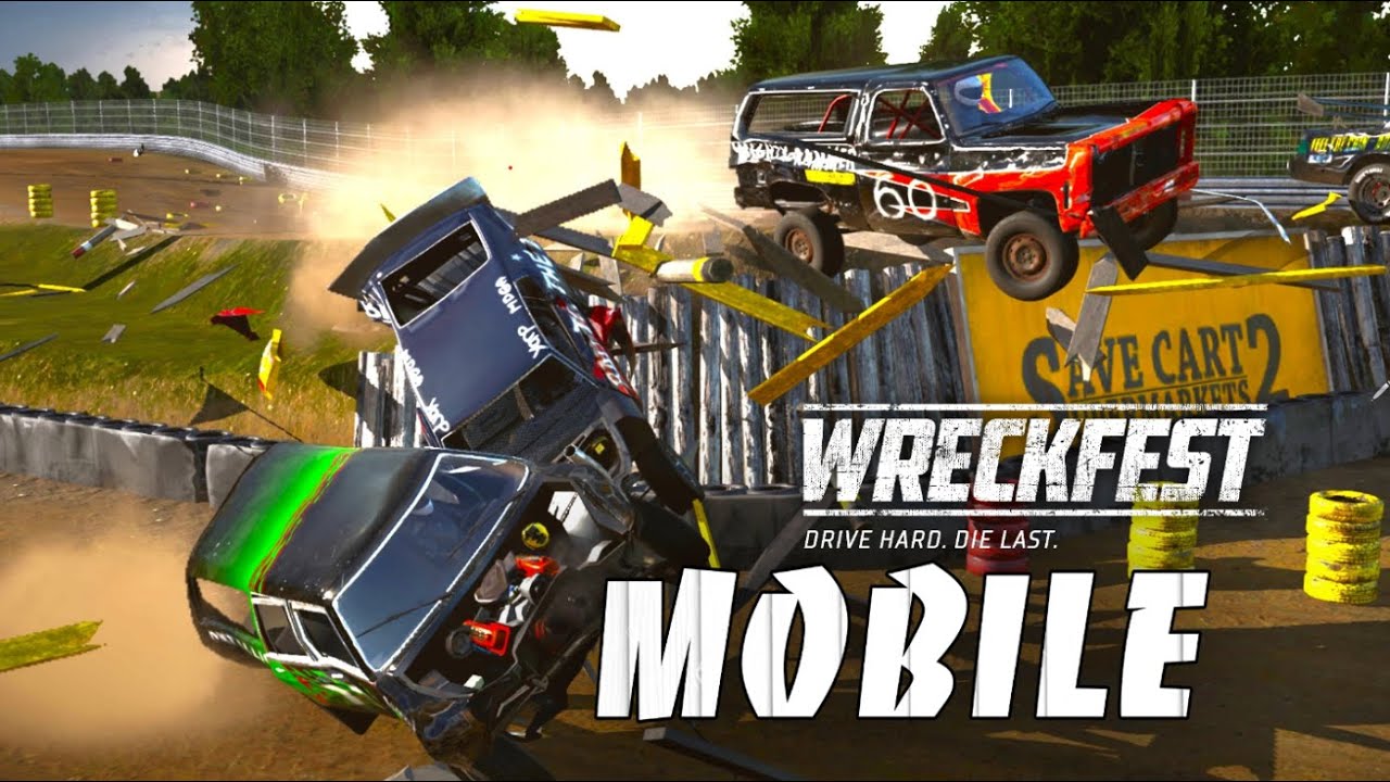 WRECKFEST MOBILE GAMEPLAY 2 INSANE ENDING!!! FUN CRASH PHYSICS