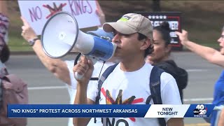 'No Kings' protests in Northwest Arkansas on Saturday