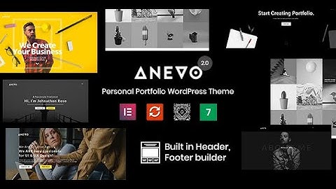 Anevo header footer builder