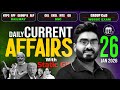 26th January Current Affairs 2026 ! WB SSC Group C & D 2026 Free Class ! by Ankur Sir