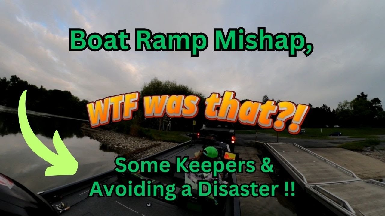 Fishing Fiasco:  Ramp Mishap, Keeper Bass & a Lucky Escape!!