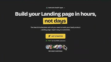 BuildFast - Open source Nextjs landing page boilerplate || For your next SaaS product