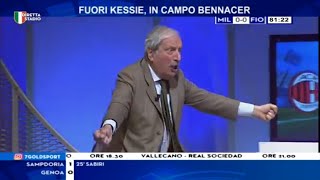 Milan Fiorentina 1-0 con Tiziano Crudeli