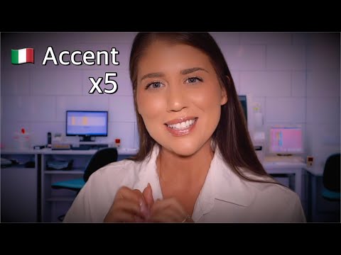 ASMR | Italian Accent Roleplay Compilation (CNE, Wedding, Eye Exam, Teacher, Student Draws You)