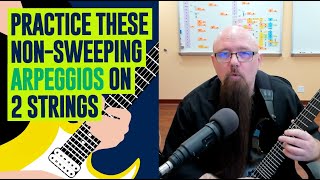 Unusual 2 Notes Per String Arpeggios Without Sweep Picking